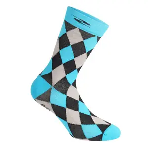 Pair of antibacterial summer socks Gist Damier - 5872 image-1