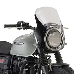Kit de fijación para parabrisas de moto alto transparente ahumado Givi 1212A Honda GB350S image-0