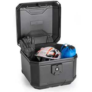 Top Case Motorcycle Aluminium Finish with Felt Interior Givi Monolock image-2