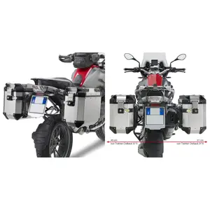 Support valises latérales moto Givi Monokey Cam-Side Bmw R 1200 Gs (13 À 18) image-0