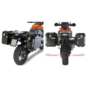 Support valises latérales moto Givi Monokey Cam-Side Ktm 1050 Adventure (15 À 16) image-0