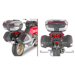 Motorcycle side Bag holder Givi Guzzi V100 Mandello