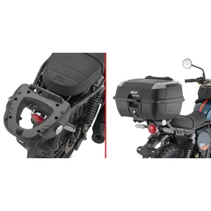 Support Pour Topcase Monolock Noir - Compatible Avec Certains Modèles De Moto/scooter - Accessoire De Fixation De Coffre