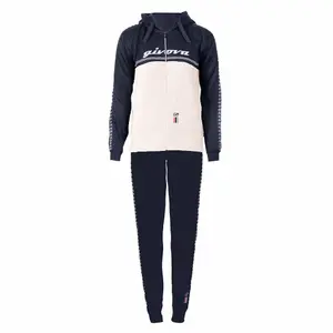Women’s tracksuit with fleece stripe and hood Givova 101 image-0