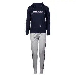 Women’s tracksuit with fleece stripe and hood Givova 101 image-0