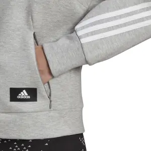 Felpa con cappuccio da donna adidas Sportswear Wrapped 3-Bandes image-5
