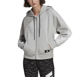 Felpa con cappuccio da donna adidas Sportswear Wrapped 3-Bandes image-2