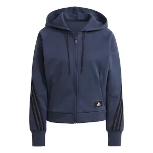 Felpa con cappuccio da donna adidas Sportswear Wrapped 3-Bandes image-0