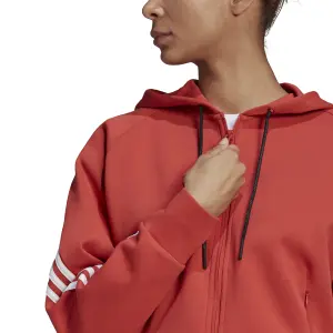 Felpa con cappuccio da donna adidas Sportswear Wrapped 3-Bandes image-6