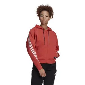 Felpa con cappuccio da donna adidas Sportswear Wrapped 3-Bandes image-1