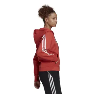 Felpa con cappuccio da donna adidas Sportswear Wrapped 3-Bandes image-4