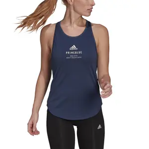 Camiseta de tirantes para mujer adidas Run For The Oceans Graphic image-4