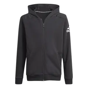 Sudadera con capucha para niños con cremallera adidas Logo image-4