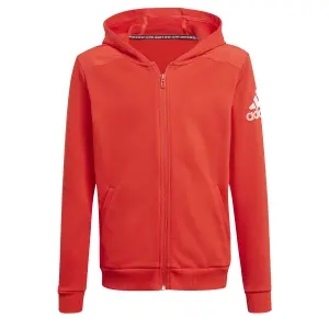 Sudadera con capucha para niños con cremallera adidas Logo image-4