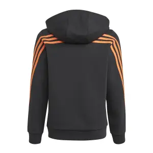 Felpa con cappuccio per bambini con zip adidas 3-Bandes Doubleknit image-1