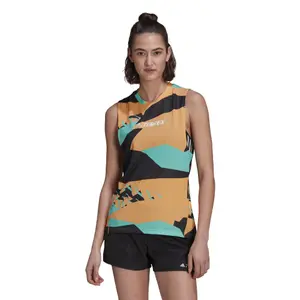 Camiseta de tirantes para mujer adidas Terrex Parley Agravic Trail Running image-2