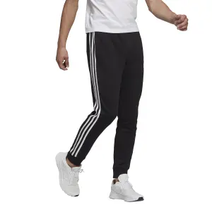 Spodnie do biegania adidas Essentials French Terry Tapered Cuff 3-Bandes image-3