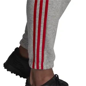 Pantalones adidas Essentials Fleece Tapered Elastic Cuff 3-Stripes image-4