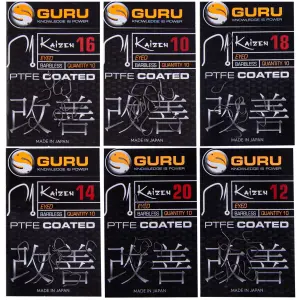 Hameçons à oeillet sans ardillon Guru Tackle Kaizen Eyed image-0