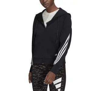 Felpa con cappuccio da donna adidas Sportswear Wrapped 3-Bandes image-2