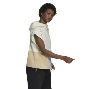 Felpa corta con cappuccio da donna adidas Womens Summer Pack -Sleeve image-4