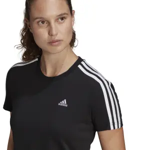 Camiseta corta de mujer adidas Essentials Loose 3-Bandes image-6