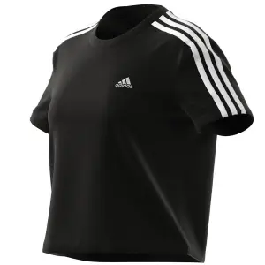 Camiseta corta de mujer adidas Essentials Loose 3-Bandes image-5