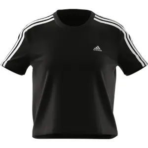 Camiseta corta de mujer adidas Essentials Loose 3-Bandes image-4