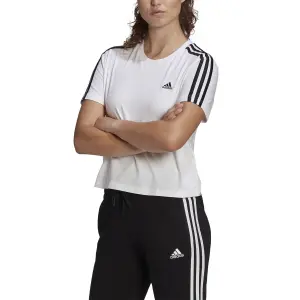 Camiseta corta de mujer adidas Essentials Loose 3-Bandes image-2