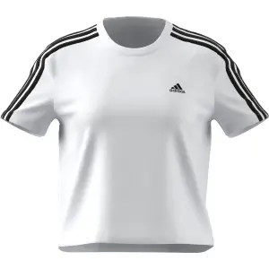 Camiseta corta de mujer adidas Essentials Loose 3-Bandes image-4