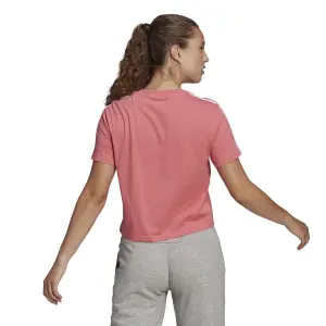 Kort T-shirt för kvinnor adidas Essentials Loose 3-Bandes image-3
