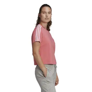 Kort T-shirt för kvinnor adidas Essentials Loose 3-Bandes image-4