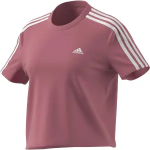 Camiseta corta de mujer adidas Essentials Loose 3-Bandes image-0