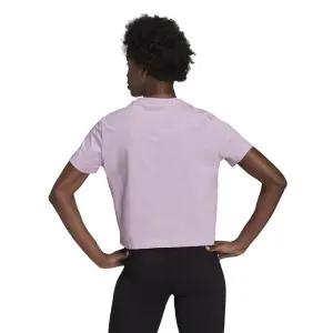 Camiseta corta de mujer adidas Essentials Loose 3-Bandes image-3