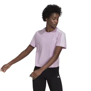 Kort dames-T-shirt adidas Essentials Loose 3-Bandes image-1