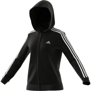 Sudadera con capucha y cremallera para mujer adidas Essentials French Terry 3-Bandes image-3