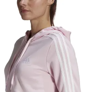 Damen-Kapuzenpulli mit Reißverschluss adidas Essentials French Terry 3-Bandes image-6