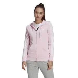 Damen-Kapuzenpulli mit Reißverschluss adidas Essentials French Terry 3-Bandes image-2