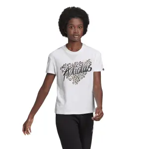 Dames-T-shirt adidas Leopard Graphic image-3