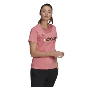 Dames-T-shirt adidas Linear Foil Graphic image-3