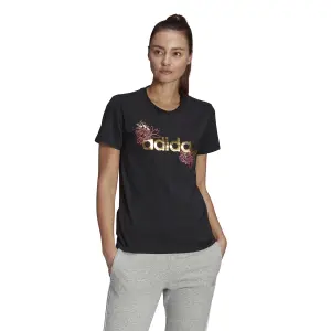 Camiseta feminina adidas Linear Foil Graphic image-1