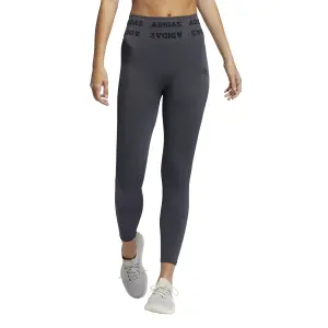 Damen-Leggings mit hoher Taille adidas Training Branded Aeroknit 7/8 image-1
