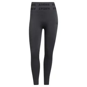 Damen-Leggings mit hoher Taille adidas Training Branded Aeroknit 7/8 image-0