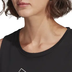 Camiseta de tirantes para mujer adidas Essentials Stacked Logo image-6