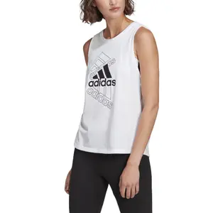 Camiseta de tirantes para mujer adidas Essentials Stacked Logo image-4