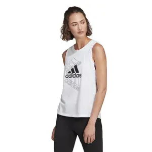 Camiseta de tirantes para mujer adidas Essentials Stacked Logo image-2
