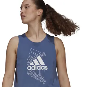 Camiseta de tirantes para mujer adidas Essentials Stacked Logo image-6
