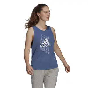 Camiseta de tirantes para mujer adidas Essentials Stacked Logo image-2