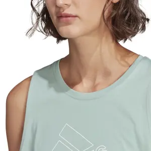 Camiseta de tirantes para mujer adidas Essentials Stacked Logo image-6