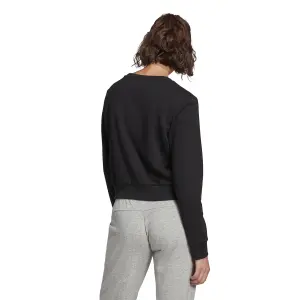 Felpa corta da donna adidas Essentials Cut 3-Bandes Crop image-4